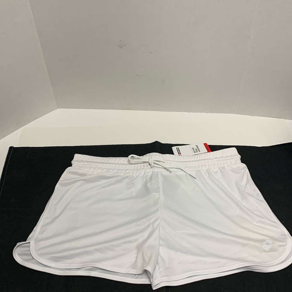 Lotto Women’s Tennis Athletic Exercise Shorts White Large NWT